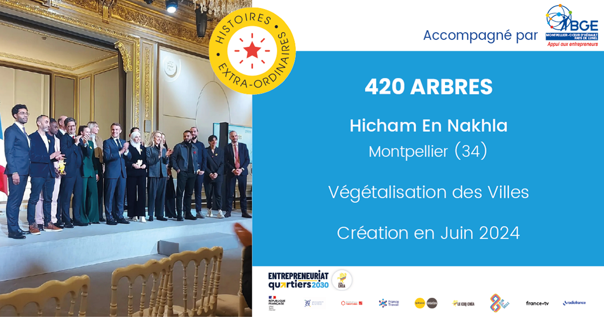 420 arbres : le projet d’Hicham En Nakhla primé aux Talents des Cités 2024