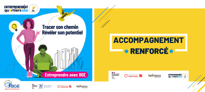 Entreprendre en quartier prioritaire avec BGE Occitanie avec l'accompagnement renforcé du programme Entreprendre Quartier 2030